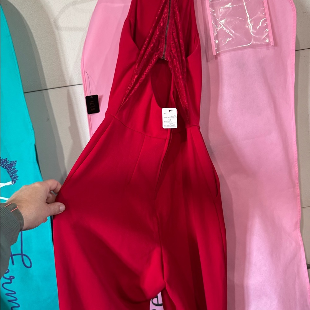 Speechless Hot Pink Jumpsuit - Picture 2 of 4